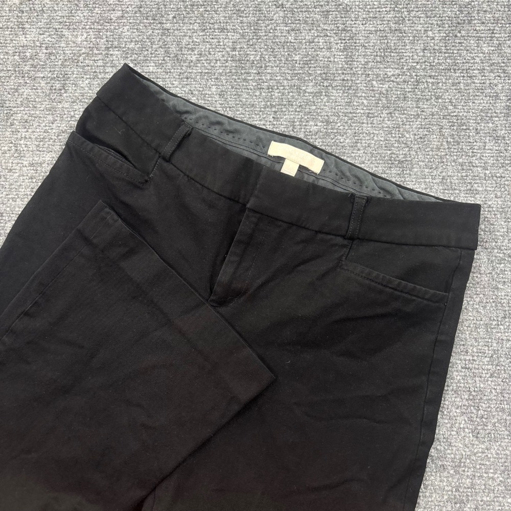Banana Republic Sloan Fit Pants 8 Black‎ Stretch Bootcut Career Women's
